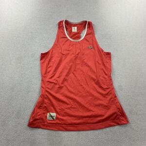 Tracksmith Shirt Womens Large Red Twilight Running Singlet Lightweight